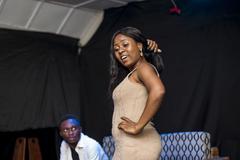 Performance of 'Tant qu'on s'aime' youth show at Institut Français in Goma