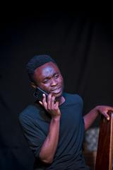 Actors performing the show 'Tant qu'on s'aime' at Institut Français in Goma