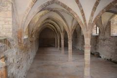 Abbaye de Cluny historic monastery ruins in France under clear blue sky