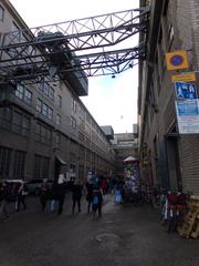 Former cable factory building in Salmisaari Helsinki now used as cultural event venue