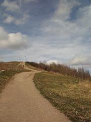 Scenic view of Malminkartanonhuippu hill in spring