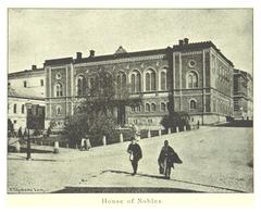 Historic House of Nobles building in Helsinki during winter