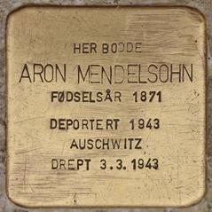 Stolperstein Dedicated To Aron Miche Mendelsohn