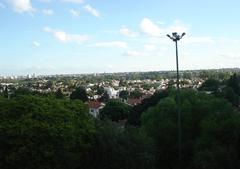 Southern area of Cordoba city skyline with buildings and greenery