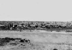 Panoramic view of Córdoba city in Argentina in 1874