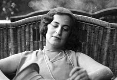Argentine writer Silvina Ocampo sitting