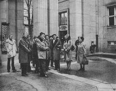 German jury in Mausoleum of Struggle and Martyrdom during trial of SS commander Ludwig Hahn in Warsaw
