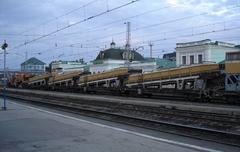 Syzran-1 railway station building view from platform