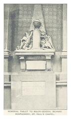 Memorial tablet to Major General Richard Montgomery at St. Paul's Chapel, New York City