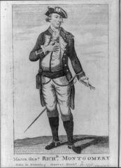 Engraving of Major General Richard Montgomery slain during the storming of Quebec on December 31st, 1775