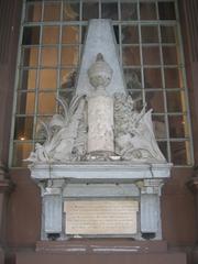 Richard Montgomery Monument above tomb at St. Paul's Chapel Manhattan