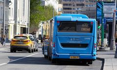 Moscow Taganka square buses in April 2025
