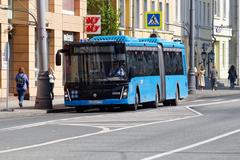 Buses at Taganka Square in Moscow