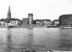 historic Altstadt old town center of Düsseldorf Germany around 1890