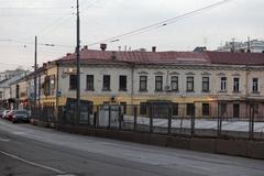 Construction site at Khokhlovskaya Square in Moscow focusing on underground structure