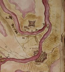 Historical map of Camargue region by Ascanio Vittozi from 1592