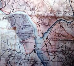 1771 map of Pallare from the State Archive of Turin
