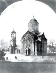 Main facade of Budagovski (Saint Thadeus and Bartholomew) Armenian Apostolic Church cathedral in Baku
