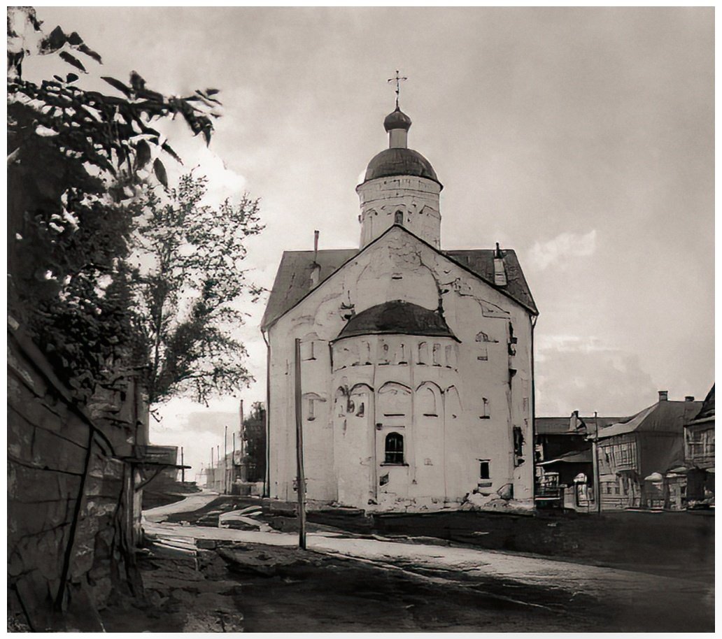 Church of the Transfiguration of the Savior on Ilyina Street in Novgorod from the east, photographed in 1926