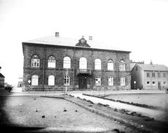 Exterior shot of Althingi, the Icelandic parliament building in Austurvöllur taken on March 31 1949