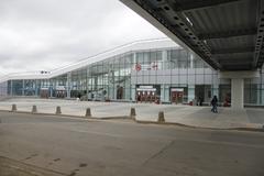 Lokomotiv MCC station with train on tracks