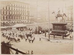 Unveiling ceremony of the Radetzky Monument at Am Hof square Vienna on April 24, 1892