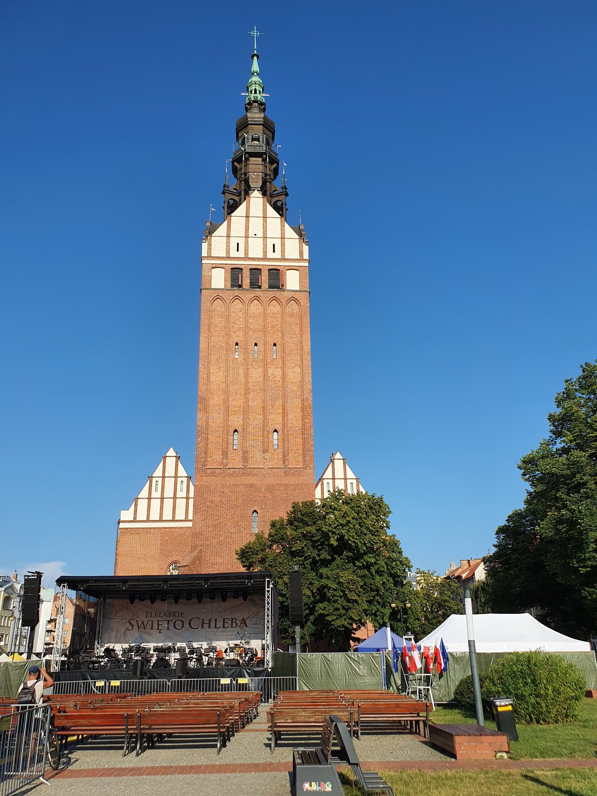Elbląg Cathedral during the Bread Festival 2022