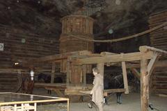 Historic salt mine chamber in Wieliczka, Poland