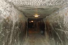 Historic Wieliczka Salt Mine entrance in Poland