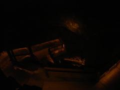 Wieliczka Salt Mine underground chamber with wooden stairs and railings