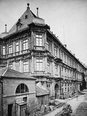 Kurfürstliches Schloss Mainz from the Rhein side in 1878 historical view