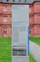 Information board of the Kurfürstliches Schloss in Mainz