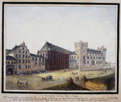 Franz von Kesselstatt's Hofkanzlei and Kurfürstliches Schloss with Martinsburg in Mainz, 1800-1807