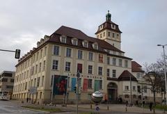 The impressive Lindenmuseum building in Stuttgart with classical architecture, built 1910-1911