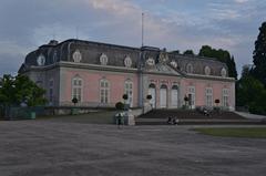 Benrath Palace in Düsseldorf-Benrath with reflection in the water