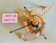 Antique clock with intricate design from Schloss Benrath collection