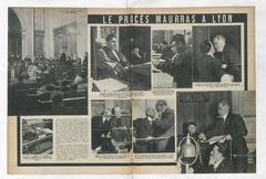 1945 court trial of Charles Maurras and Maurice Pujo at the historic Palais de Justice in Lyon