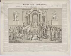 Gallery of the most famous men from Lyon in the Panthéon lyonnais featuring portraits of 69 notable figures