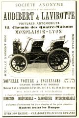 Front view of Audibert et Lavirotte vintage automobile