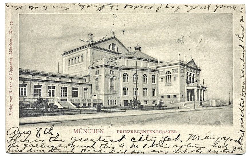 Historical photograph of Prinzregententheater in Munich from 1903