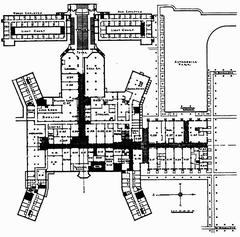 Floor plan of the Ambassador Hotel from June 1921 issue of Architecture and Building