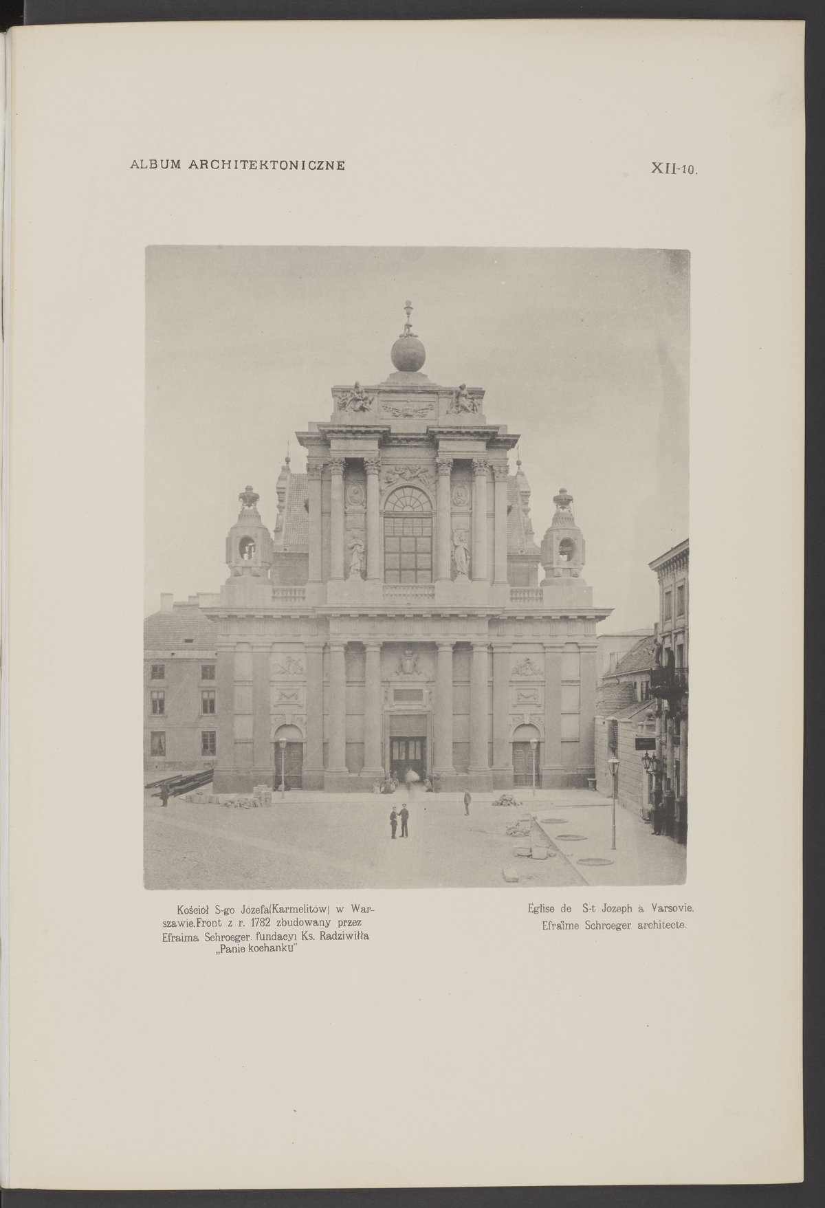 Cover of historical architectural album from 1894 to 1900 depicting monuments from 12th to 19th century