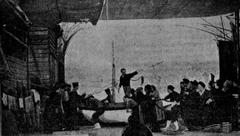 Final scene of the play La barca nova by Ignasi Iglésias at the Romea theater