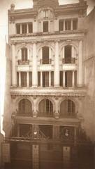 Exterior view of Theater Romea in Barcelona around 1914