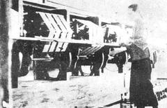Department of Sericulture at Lingnan University bracing silk in 1928
