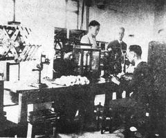 Department of Sericulture laboratory at Lingnan University in 1928
