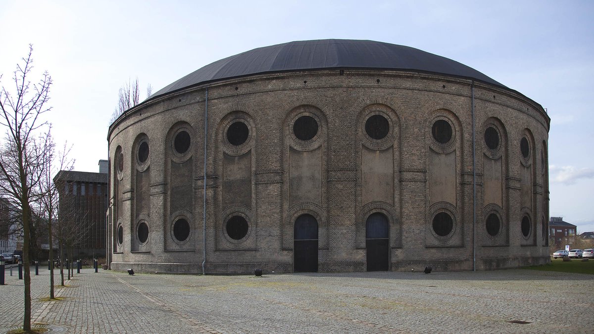 Øster Gasværk Teater in Copenhagen, Denmark, historic theatre building with industrial architecture