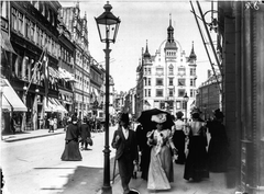 Amagertorv square in Copenhagen Denmark circa 1900
