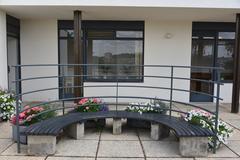 Villa Tugendhat exterior benches