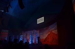 Audience watching a live performance at Heimatsound Festival 2014 featuring Passionstheater